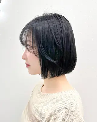ショート カラー ヘアアレンジ 縮毛矯正🤍 盛れるボブ/ひかりのヘアスタイル