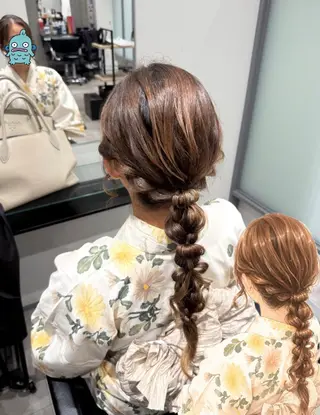 ヘアアレンジ NANOHA エクステ・ヘアセットのヘアスタイル