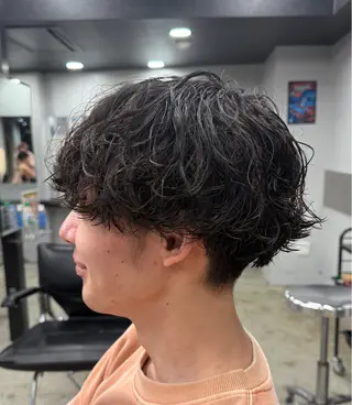 パーマ メンズ 快斗🔥メンズパーマ 🔥モデル募集中🔥のヘアスタイル