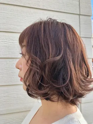 ミディアム カラー パーマ ✨ケア×デザイン🎨 杉本賢人のヘアスタイル
