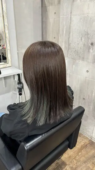 ミディアム カラー Sunny side 大名 RIOのヘアスタイル
