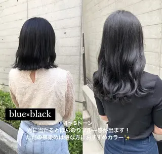 ミディアム ✨色持ちの良い艶 カラー✨蟹江真世のヘアスタイル