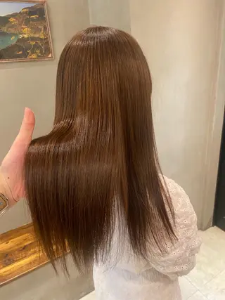 セミロング 新宿/顔周りカット +レイヤー=しずく♩のヘアスタイル