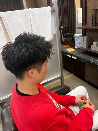 ショート パーマ メンズ 清水 寧生のヘアスタイル