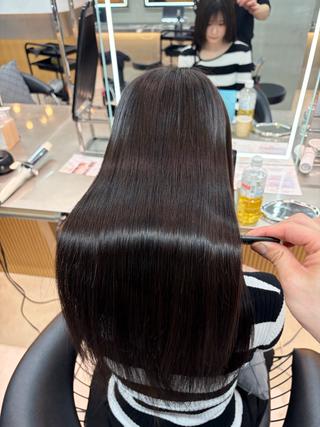 ロング カラー パーマ ヘアアレンジ レイヤー/縮毛矯正/ ブリーチなし吉村清志のヘアスタイル