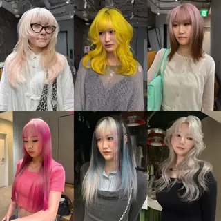 ロング カラー ★心斎橋お洒落カラー ちどり★のヘアスタイル