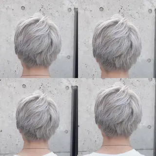 ショート カラー 韓国レイヤーカット/ 儚げカラーチナツのヘアスタイル