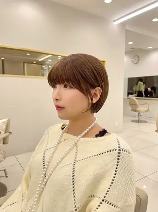 ショート カラー ショート/似合わせ/ 透明感カラー古市唯人のヘアスタイル