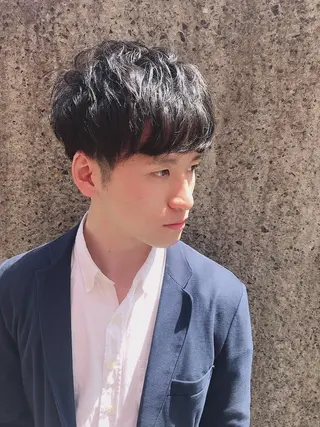 ショート カラー パーマ ヘアアレンジ メンズ ちこ .のヘアスタイル