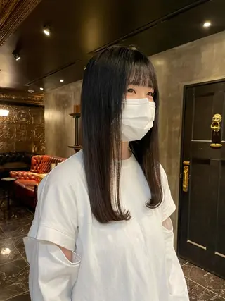 ロング カラー パーマ ヘアアレンジ くびれレイヤー/艶 カラー　MADOKAのヘアスタイル