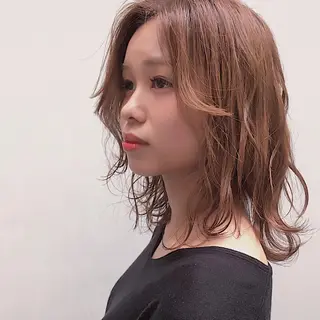 ミディアム 山中 直輝のヘアスタイル