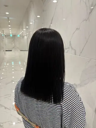 ミディアム カラー 村重 美月のヘアスタイル