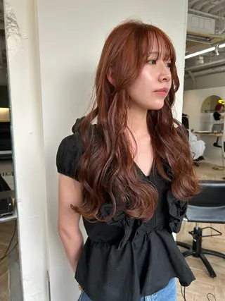 ロング カラー LUVISM新潟🎀 透明感カラー/ミユのヘアスタイル