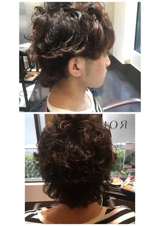 ショート パーマ メンズ hair salon　k2のヘアスタイル
