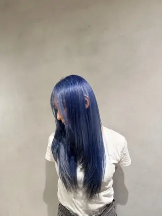 ロング カラー 💛ブリーチカラー /ブリーチ縮毛💛のヘアスタイル