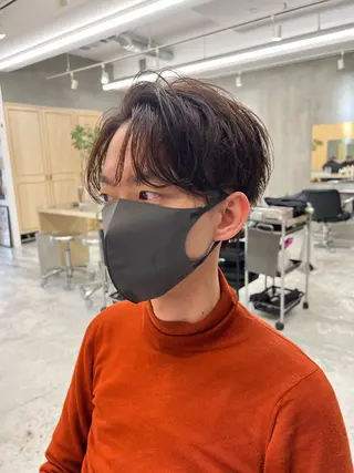 ショート カラー 曲がる縮毛矯正 バレイヤージュ森田のヘアスタイル