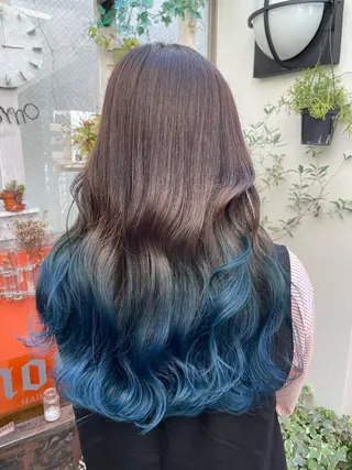 セミロング カラー Unami MIHA☘️*゜のヘアスタイル