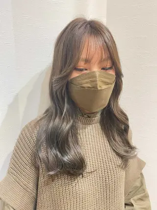 セミロング カラー mizuki roan多々良店のヘアスタイル