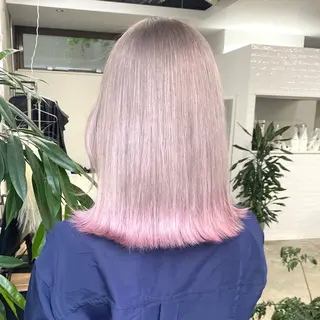 セミロング カラー souco/ moenoのヘアスタイル