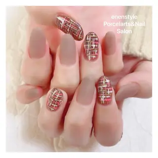 ミディアム ネイル 🐾enen style 🐾のネイルデザイン