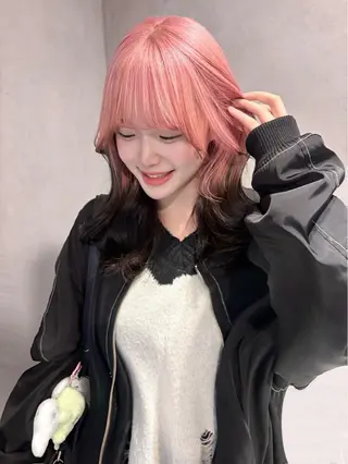 ミディアム Noe🎀 梅田美容師のヘアスタイル