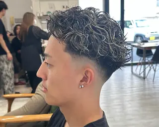 カラー パーマ メンズ 【メンズ専門】 聞谷 友貴矢のヘアスタイル