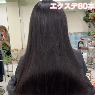 ロング カラー MOE🐈⬛🎀 エクステ/ワンホンのヘアスタイル
