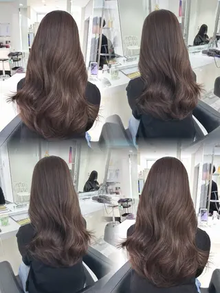 セミロング カラー センターパート特化 井上健太のヘアスタイル