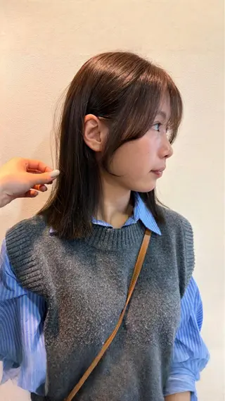 ミディアム ボブパーマ／アレンジ Onのヘアスタイル