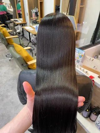 ロング カラー うる艶カラー 顔周りカット♡ikuのヘアスタイル