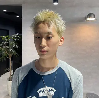 ショート カラー パーマ メンズ 🔥メンズ 特化🔥菊水皐暉🔥のヘアスタイル