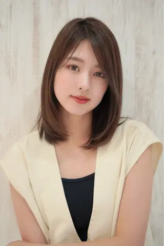 ミディアム カラー 髪質改善/ハイライト 小林秀樹のヘアスタイル