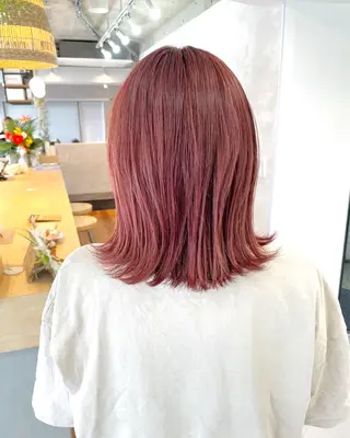 ミディアム カラー moro 丁寧なカウンセリングのヘアスタイル