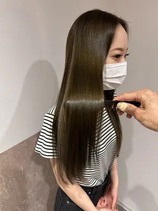 ロング カラー quill クイル　ツボイタクマのヘアスタイル