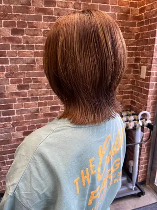 ミディアム カラー パーマ ヘアアレンジ メンズ キッズ ネイル マツエク・マツパ アイブロウ 久木原 ゆりのヘアスタイル