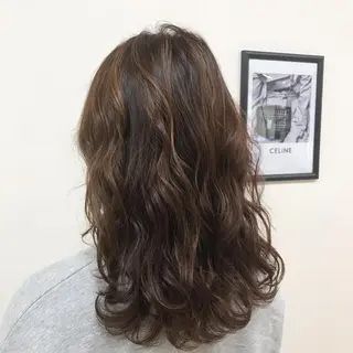 セミロング カラー Lien 深井店のヘアスタイル