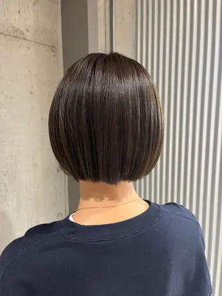 ミディアム カラー ヘアアレンジ 💥ボブ/艶髪/ 透明感カラー/陸人のヘアスタイル
