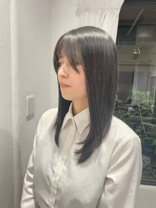 セミロング 木村 あかりのヘアスタイル