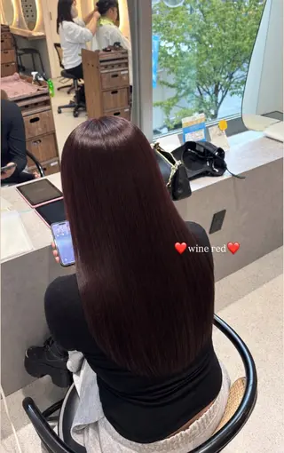 セミロング カラー 🍒みしろ ほたる🍒のヘアスタイル