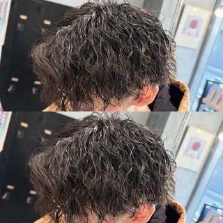 パーマ メンズ 似合わせ 鈴木俊輔のヘアスタイル