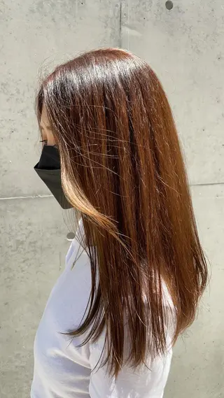ロング カラー ヘアアレンジ レイヤーカット KAEのヘアスタイル