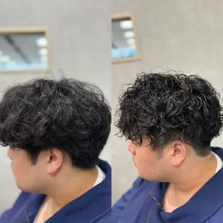 ショート パーマ メンズ メンズ特化韓国風 パーマスタイル/りんのヘアスタイル