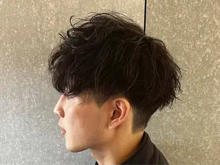 ミディアム 朝ラクパーマ 【SENA】のヘアスタイル