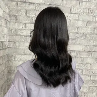 セミロング カラー パーマ ヘアアレンジ メンズ キッズ ネイル マツエク・マツパ アイブロウ 似合わせカラー♡髪質 改善🎀サトカ🍒のヘアスタイル