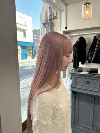 ロング カラー 木藤 優杏のヘアスタイル