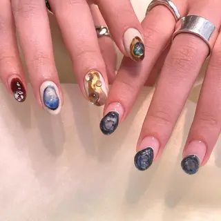 ネイル 新井 ひなののネイルデザイン
