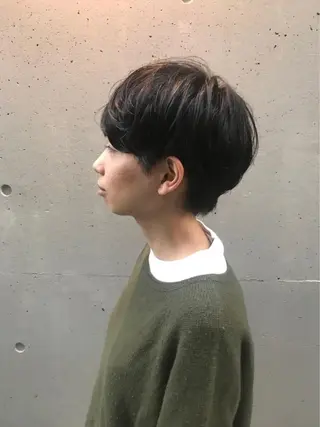 ショート 酸性縮毛矯正🧴韓国 レイヤー/髪質改善のヘアスタイル