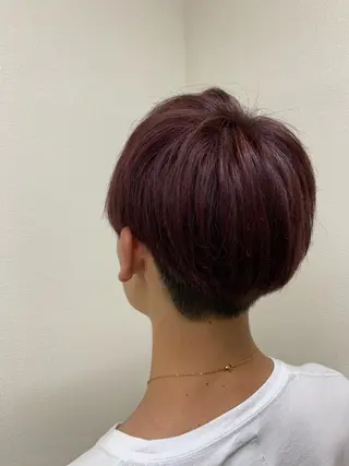 ショート カラー メンズ 🫧美髪矯正🫧透明 感カラー🫧チサトのヘアスタイル