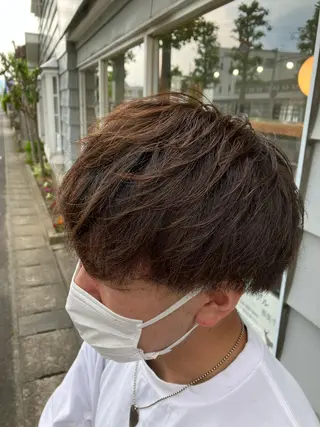 ショート メンズ 佐藤 悠生 メンズパーマ.カットのヘアスタイル