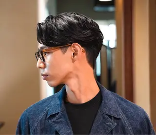 パーマ メンズ メンズショート タチカワユウキのヘアスタイル